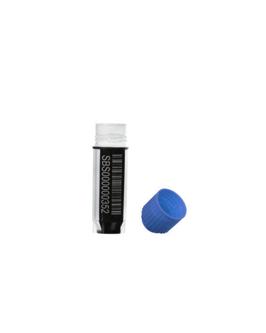 2D-Barcoded Cryogenic Storage Vials, 2.0 mL, Sterile (48 vails / rack)