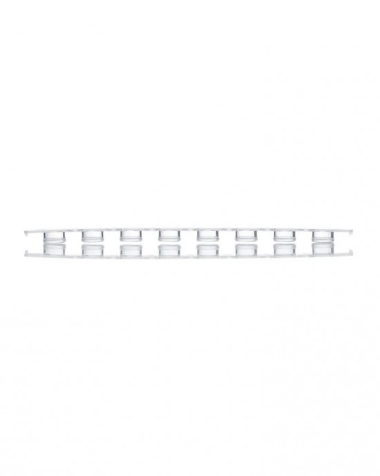0.2 mL 8-Strip PCR Tubes, Flat Cap, Clear (125 pcs)