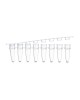 0.2 mL 8-Strip PCR Tubes, Flat Cap, Clear (125 pcs)