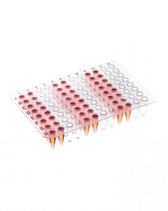 96-Well PCR Plates, 0.2 mL, Non-Skirted, Clear (50 pcs)