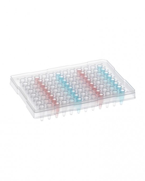 96-Well PCR Plates, 0.2 mL, Semi-Skirted, Clear, ABI-Compatible (50 pcs)