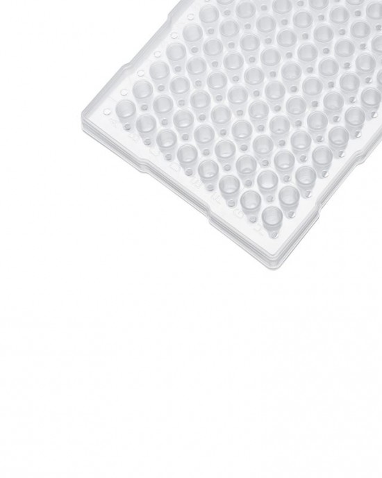 96-Well PCR Plates, 0.2 mL, Semi-Skirted, Clear, ABI-Compatible (50 pcs)