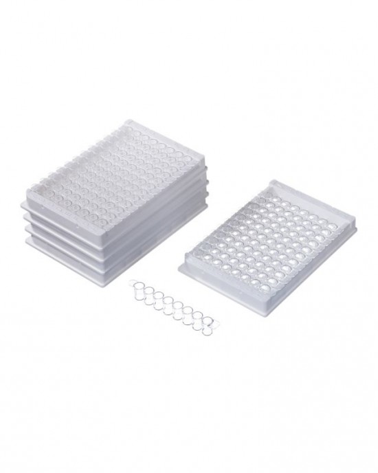 96-Well ELISA Plates (100pcs, Detachable, Clear, Type-A)