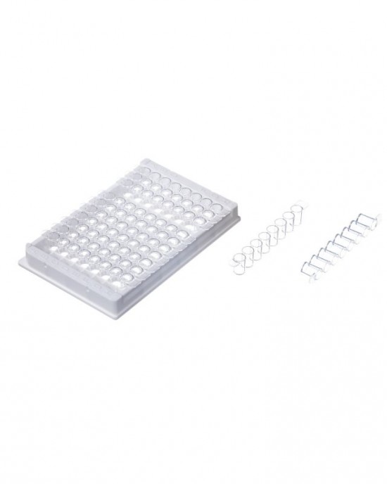96-Well ELISA Plates (100pcs, Detachable, Clear, Type-A)