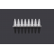 0.2 mL 8-Strip PCR Tubes, Flat Cap, White (125 pcs)