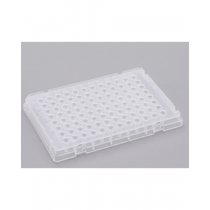 96-Well PCR Plates, 0.2 mL, Semi-Skirted, Clear, ABI-Compatible (50 pcs)