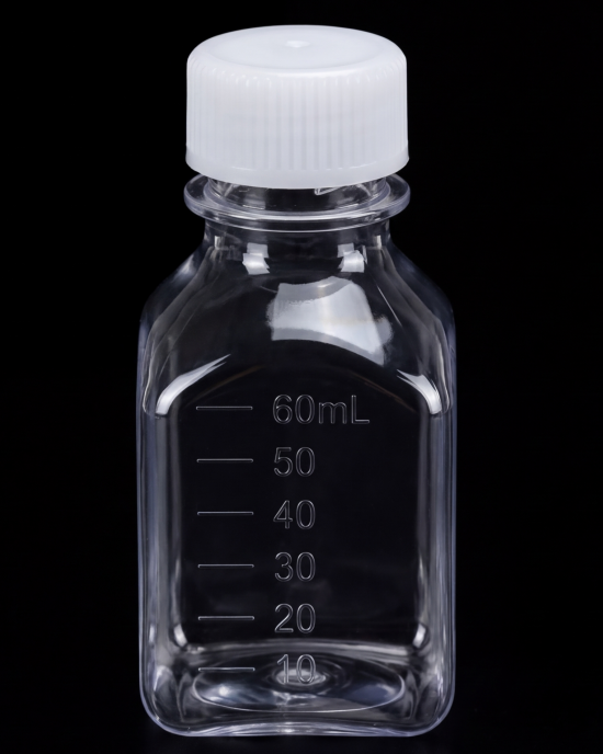 60 mL Media Storage Bottles, Sealed Cap (200 pcs)