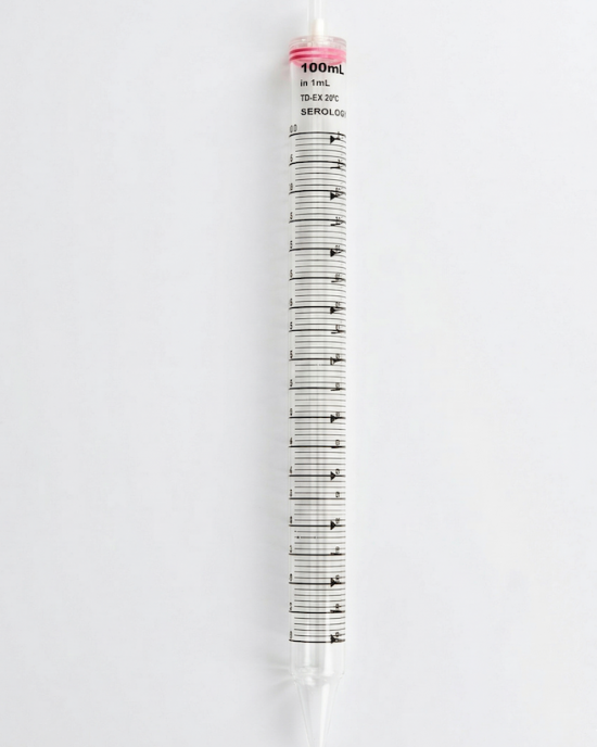 100 mL Serological Pipettes, Disposable (100 pcs, individually wrapped)