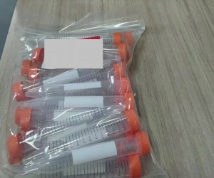 Conical Sterile Centrifuge Tubes, 15mL (500 tubes, Bulk, Clear)