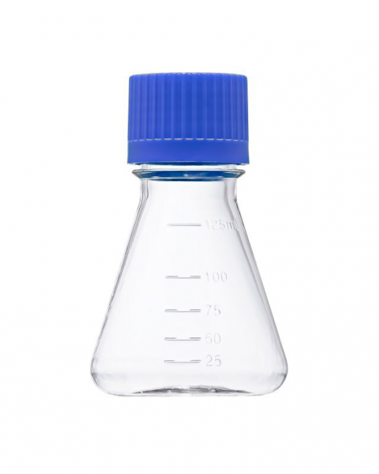 125 mL Erlenmeyer Flasks, Flat Bottom, Vented Cap (50 pcs)