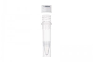 1.5 mL Microcentrifuge Tubes, Screw Cap, Clear Tube / Clear Cap (100 pcs)