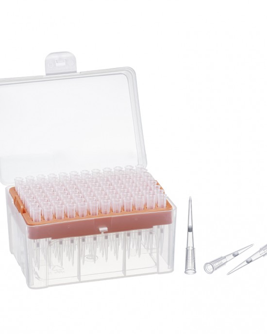 20 μL Universal Pipette Tips, Racked, Filtered, Extended, Low-Retention (96 tips x 50 racks, 4,800 tips)