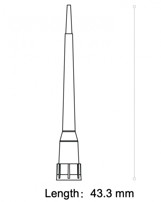 10 μL Universal Pipette Tips, Racked, Extended (96 tips x 50 racks, 4,800 tips)