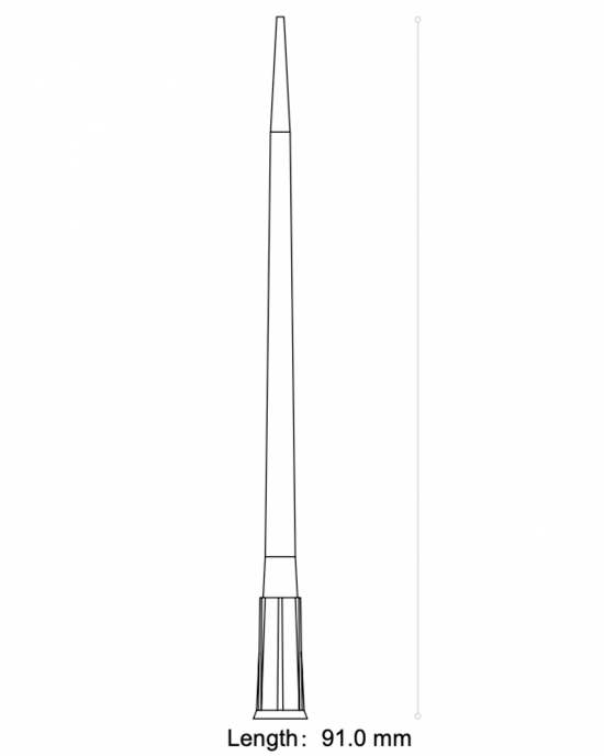 200 μL Universal Pipette Tips, Racked, Extended (96 tips x 50 racks, 4,800 tips)