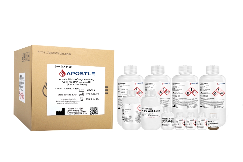 Apostle MiniMax® High Efficiency Cell-Free DNA Isolation Kit