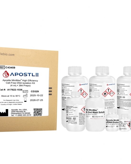 Apostle MiniMax® High Efficiency Cell-Free DNA Isolation Kit (Standard Edition) (4 mL × 384 preps)