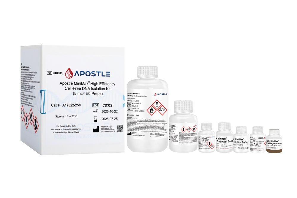 Apostle MiniMax® High Efficiency Cell-Free DNA Isolation Kit
