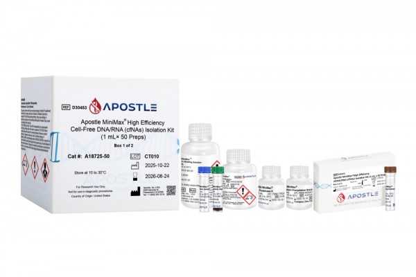 Apostle MiniMax® High Efficiency Cell-Free DNA/RNA (cfNAs) Isolation Kit (1 mL × 50 preps)