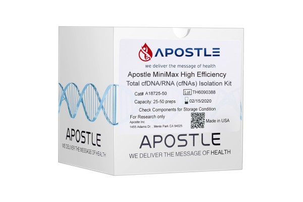 Apostle MiniMax® High Efficiency Cell-Free DNA/RNA (cfNAs) Isolation Kit (1 mL × 50 preps)