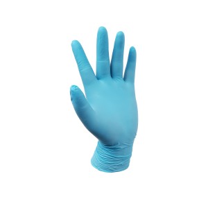 Powder-Free Nitrile Exam Gloves, Iris Blue, XL (Pack of 100)