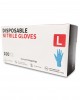 Powder-Free Nitrile Exam Gloves, Iris Blue, L (Pack of 100)