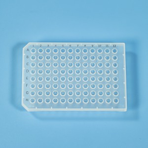 Sterile 96-Well PCR Plates, 0.20mL (50 pcs, Transparent, Half-skirted)